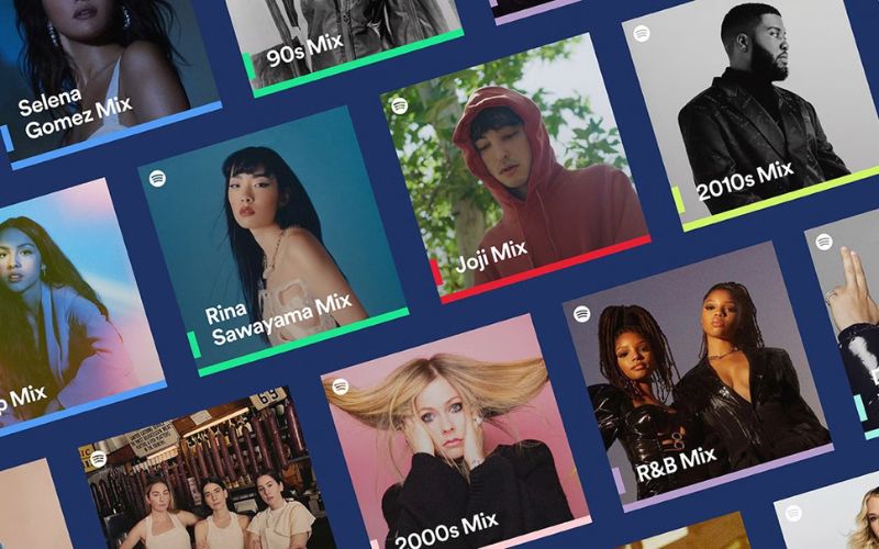 thư viện âm nhạc trên spotify